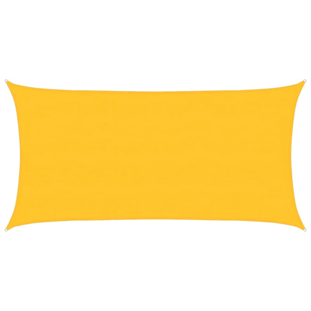 vidaXL Voile d'ombrage rectangulaire jaune 4x7 m 160 g/m² en HDPE