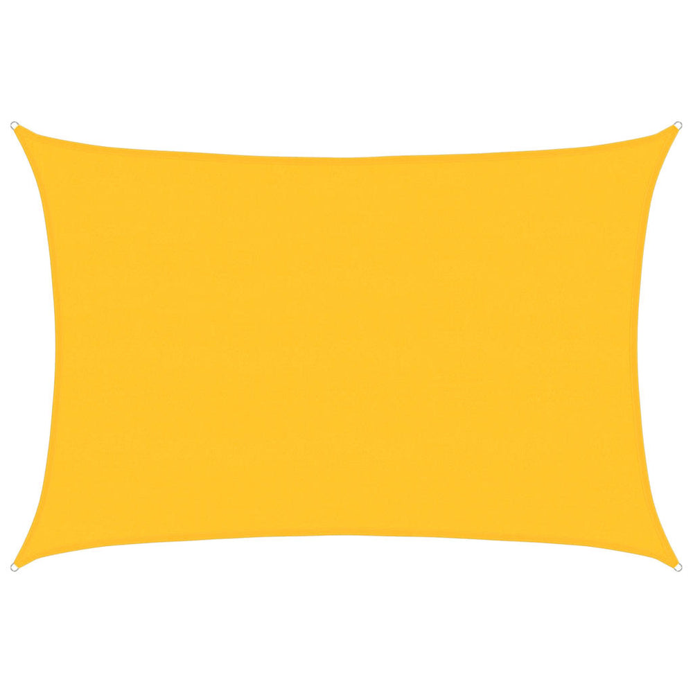 vidaXL Voile d'ombrage rectangulaire jaune 5x6 m 160 g/m² PEHD