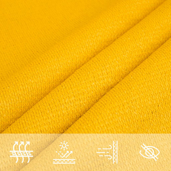 Sonnensegel 160 g/m² Rechteckig Gelb 6x7 m HDPE