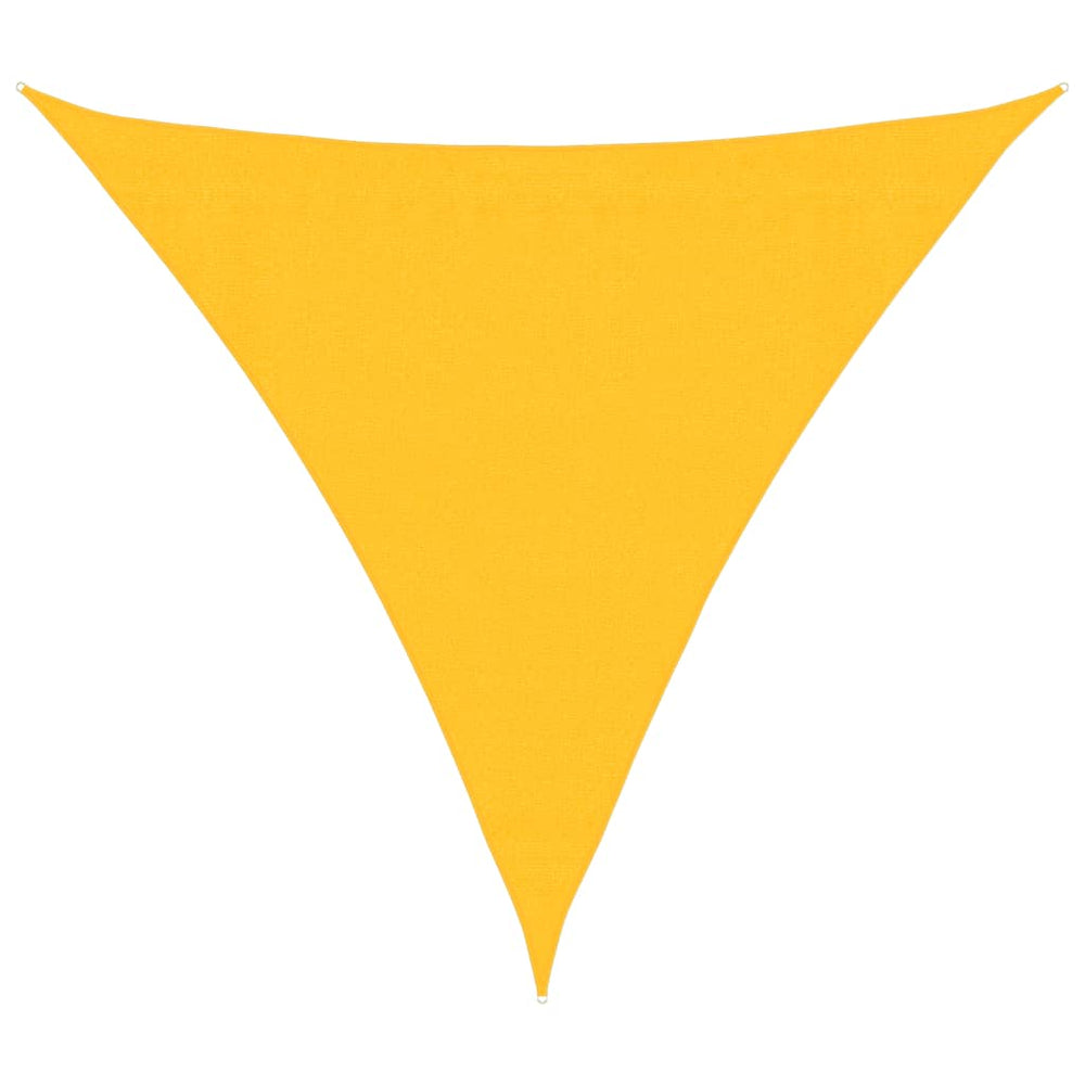 vidaXL Voile d'ombrage 160 g/m² Jaune 3,6x3,6x3,6 m HDPE