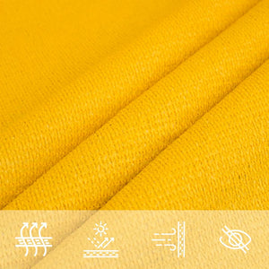 vidaXL Voile d'ombrage 160 g/m² Triangulaire Jaune 5x5x6 m HDPE
