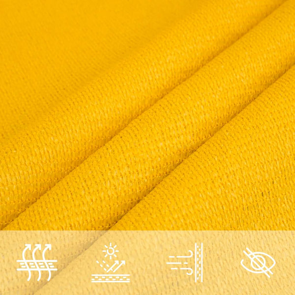 vidaXL Voile d'ombrage 160 g/m² Triangulaire Jaune 5x5x6 m HDPE