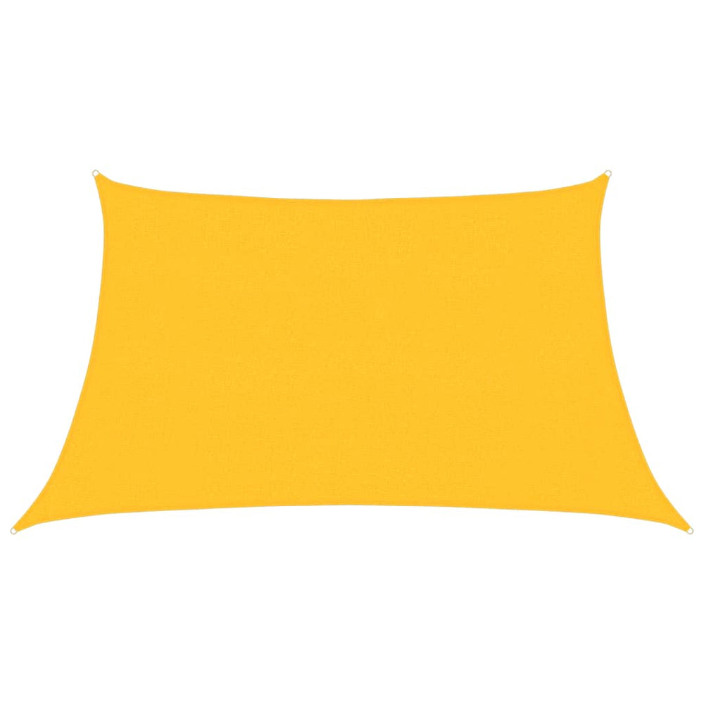 vidaXL Voile d'ombrage 160 g/m² Jaune 3/4x2 m HDPE
