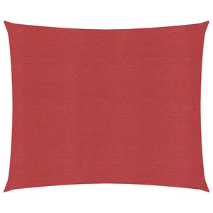 Sonnensegel 160 g/m² Rot 4,5x4,5 m HDPE