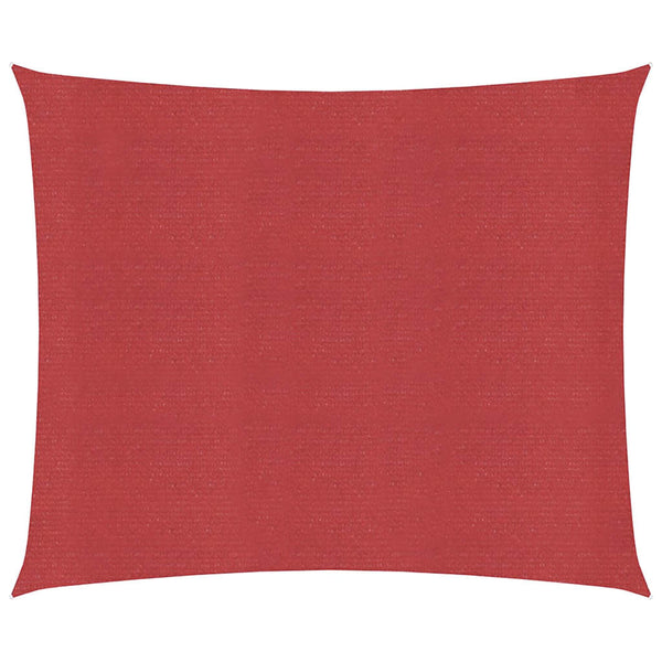 Sonnensegel 160 g/m² Rot 6x6 m HDPE