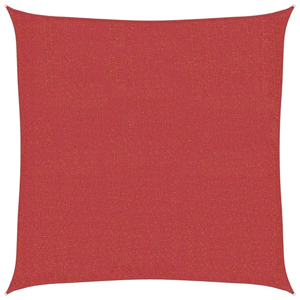 vidaXL Voile d'ombrage 160 g/m² Rouge 7x7 m HDPE
