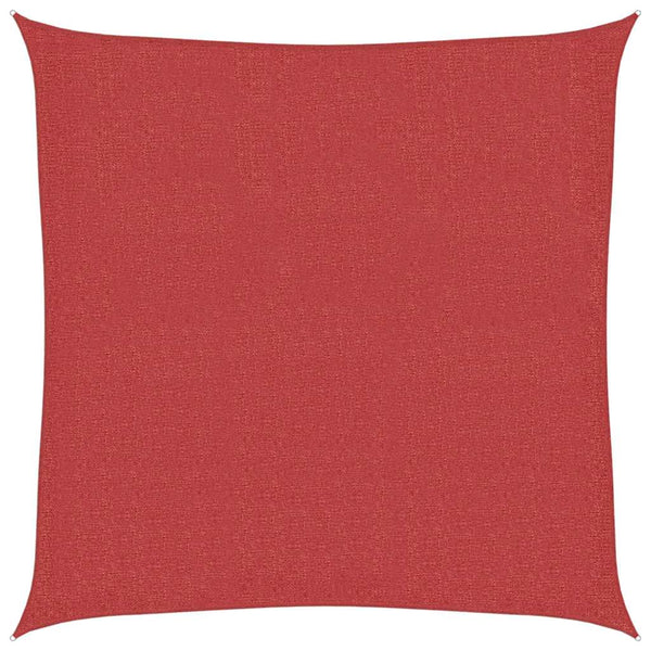 Sonnensegel 160 g/m² Rot 7x7 m HDPE