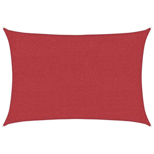 Sonnensegel 160 g/m² Rot 2x2,5 m HDPE