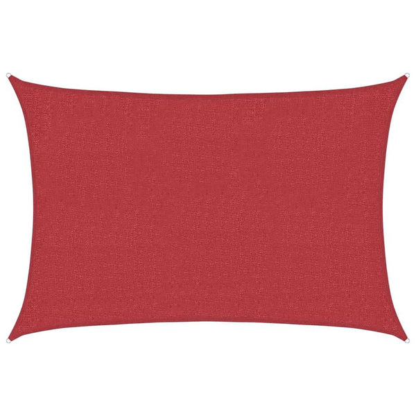 Sonnensegel 160 g/m² Rot 2x2,5 m HDPE