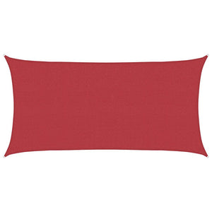 Sonnensegel 160 g/m² Rot 2x3,5 m HDPE