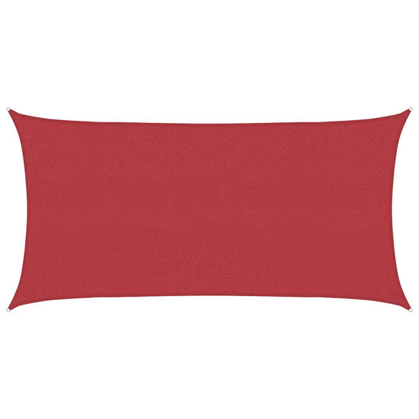 Sonnensegel 160 g/m² Rot 2x3,5 m HDPE