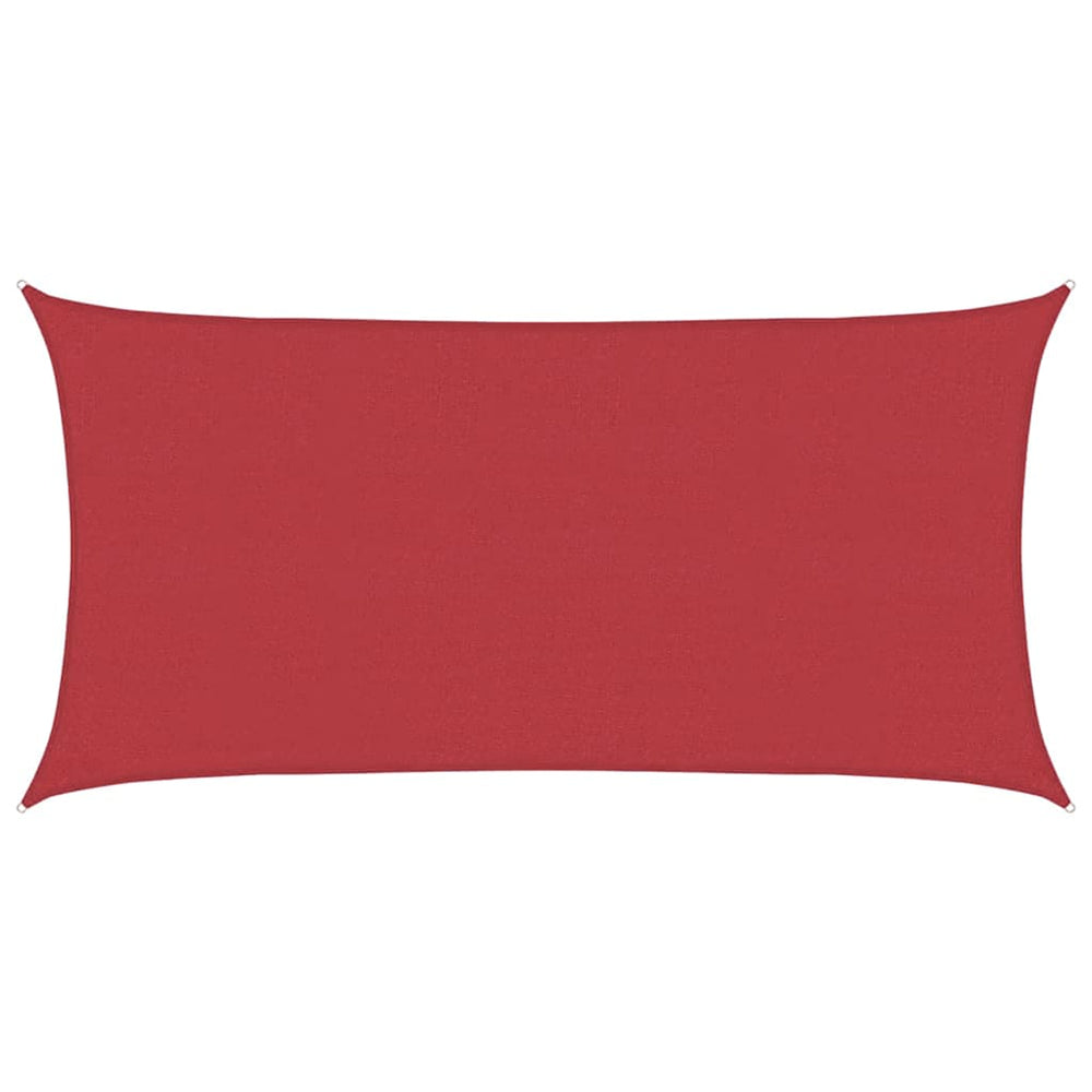 vidaXL Voile d'ombrage 160 g/m² Rouge 2x4 m PEHD