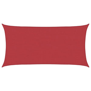 Sonnensegel 160 g/m² Rot 2x4 m HDPE