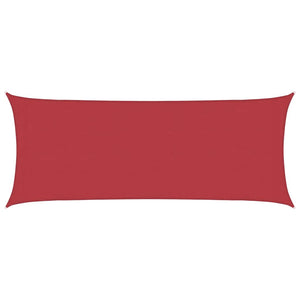 Sonnensegel 160 g/m² Rot 2x4,5 m HDPE