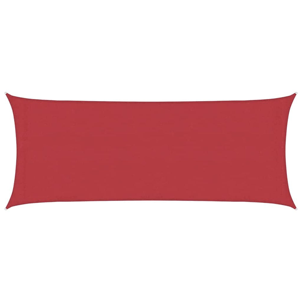 vidaXL Voile d'ombrage 160 g/m² Rouge 2x5 m HDPE
