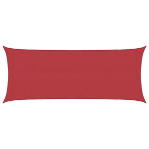 Sonnensegel 160 g/m² Rot 2x5 m HDPE