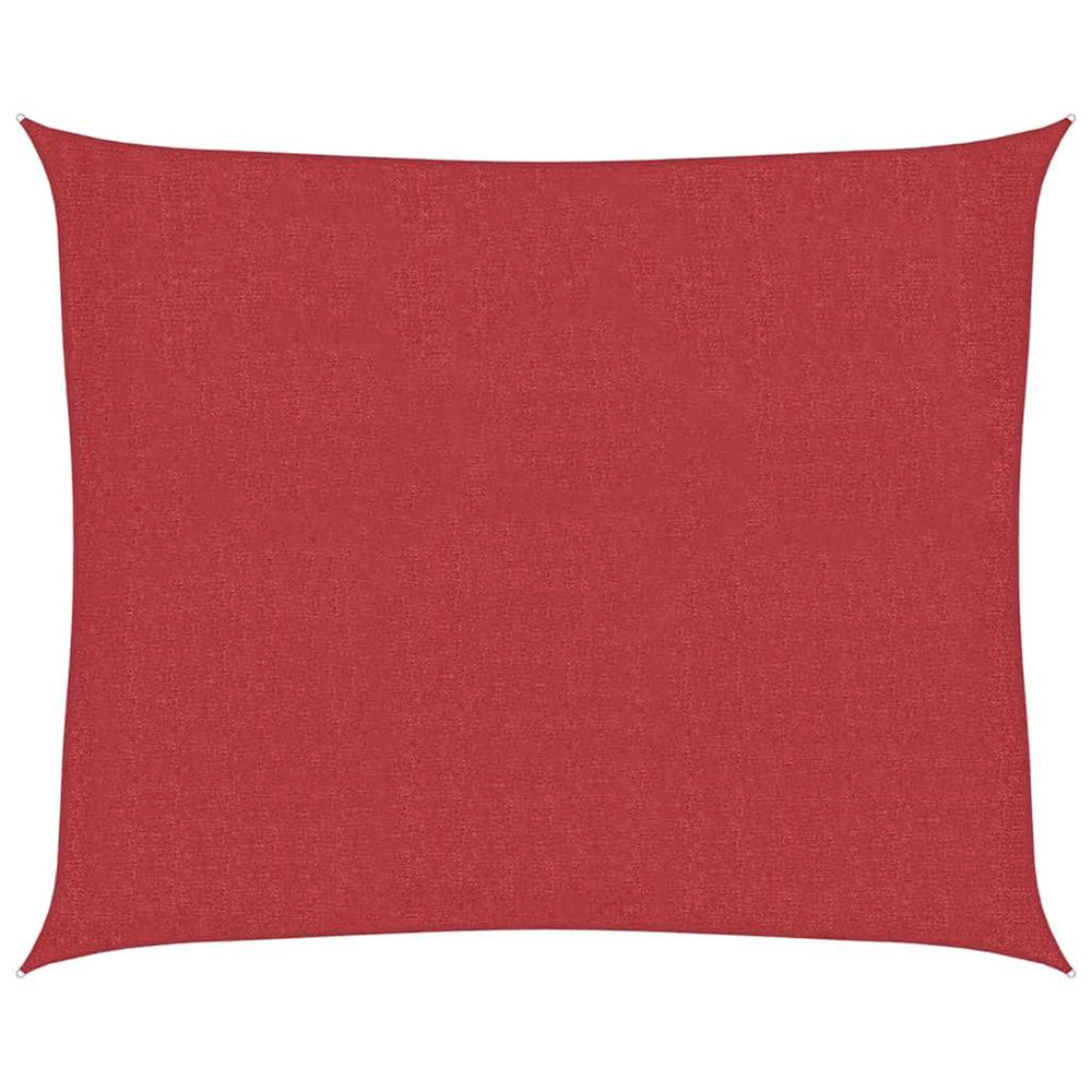 vidaXL Voile d'ombrage 160 g/m² Rouge 2,5x3 m en PEHD