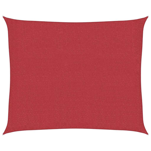 Sonnensegel 160 g/m² Rot 2,5x3 m HDPE