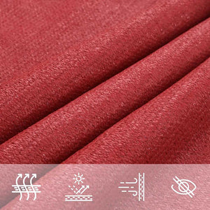 Sonnensegel 160 g/m² Rot 2,5x3 m HDPE