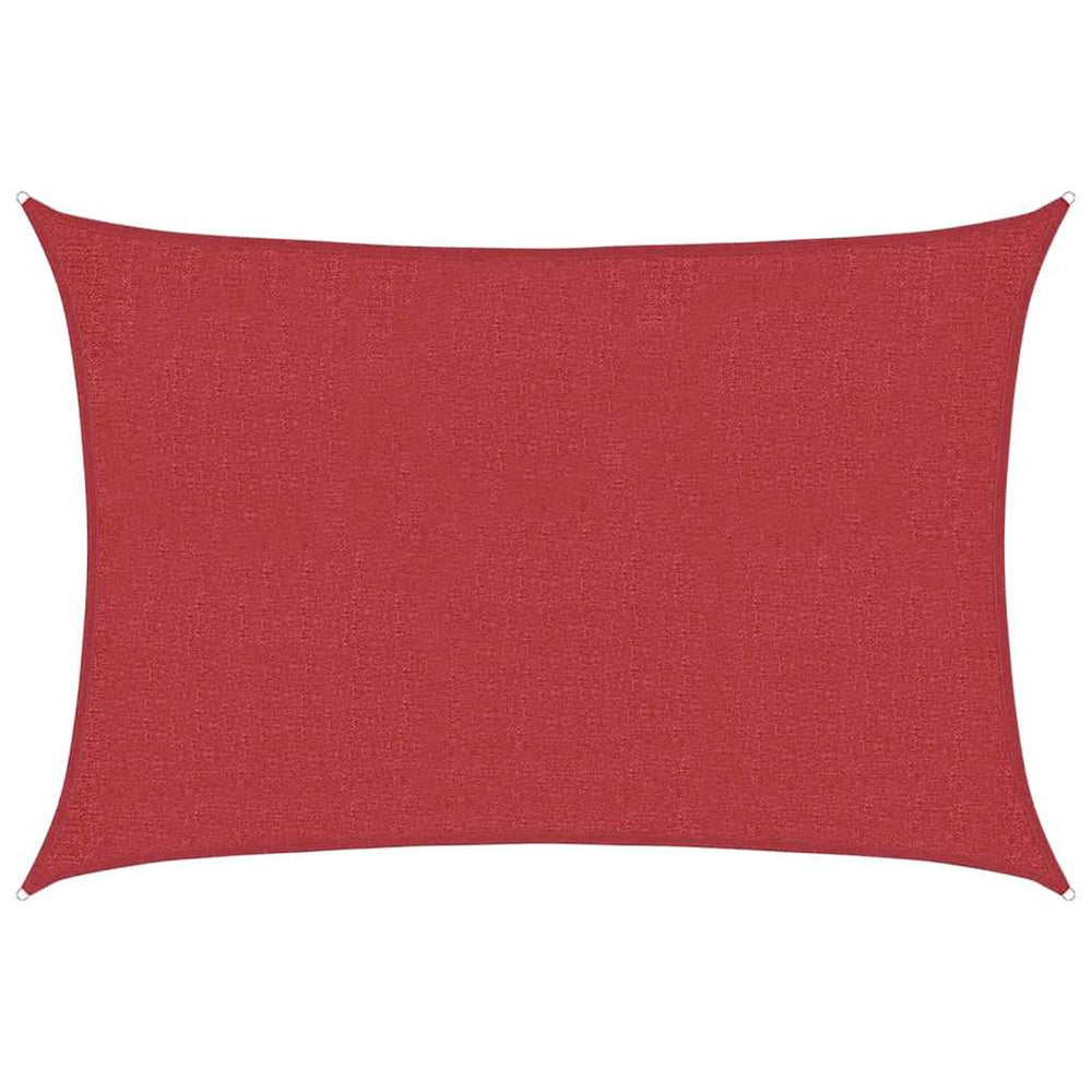 vidaXL Voile d'ombrage 160 g/m² rouge 2,5x3,5 m en PEHD