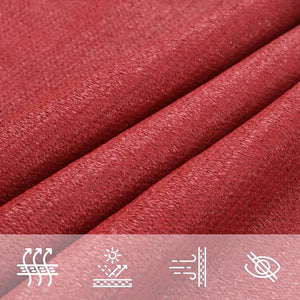 Sonnensegel 160 g/m² Rot 2,5x3,5 m HDPE