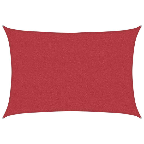 Sonnensegel 160 g/m² Rot 2,5x4 m HDPE