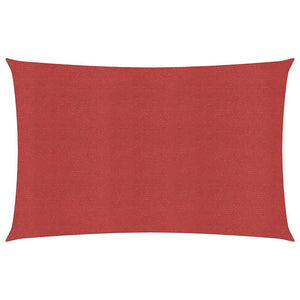 Sonnensegel 160 g/m² Rot 2,5x4,5 m HDPE