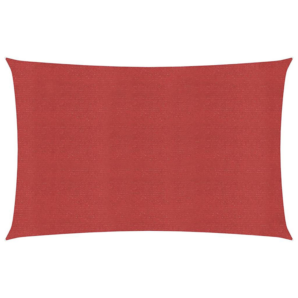 vidaXL Voile d'ombrage 160 g/m² Rouge 2,5x5 m HDPE