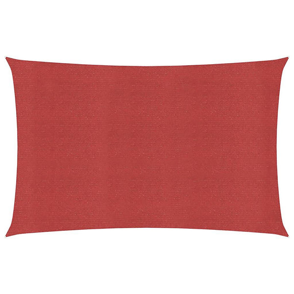 Sonnensegel 160 g/m² Rot 2,5x5 m HDPE
