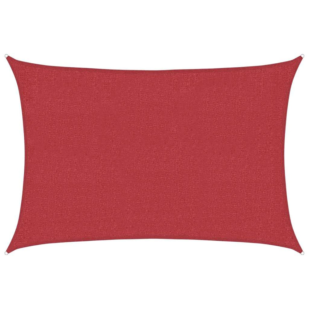 vidaXL Voile d'ombrage 160 g/m² Rouge 3x4 m PEHD