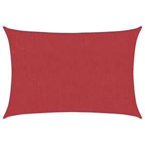 Sonnensegel 160 g/m² Rot 3x4,5 m HDPE