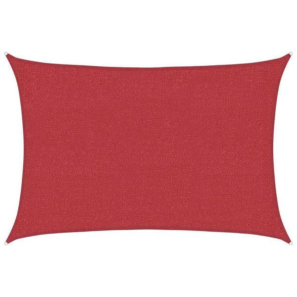 Sonnensegel 160 g/m² Rot 3x4,5 m HDPE