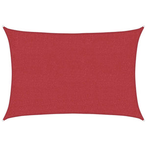 Sonnensegel 160 g/m² Rot 3x5 m HDPE