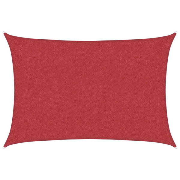 Sonnensegel 160 g/m² Rot 3x5 m HDPE