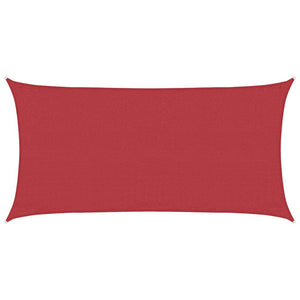 Sonnensegel 160 g/m² Rot 3x6 m HDPE