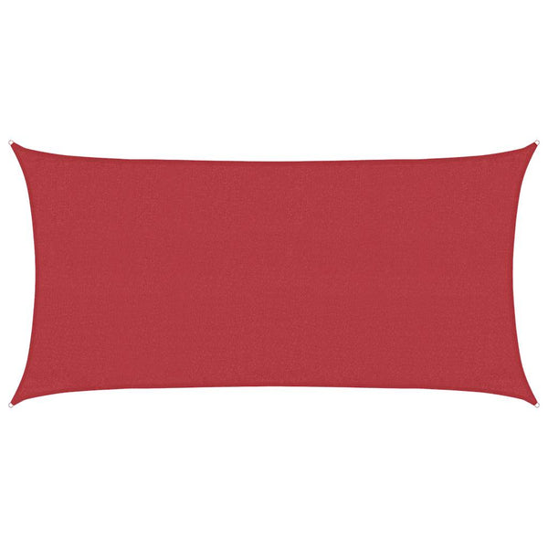 Sonnensegel 160 g/m² Rot 3x6 m HDPE