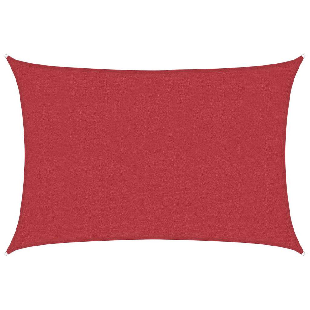 vidaXL Voile d'ombrage 160 g/m² rouge 3,5x4,5 m en PEHD
