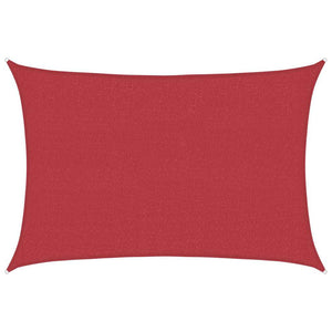 Sonnensegel 160 g/m² Rot 3,5x4,5 m HDPE
