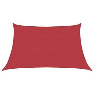 Sonnensegel 160 g/m² Rot 3/4x2 m HDPE