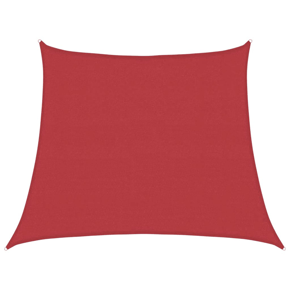 vidaXL Voile d'ombrage 160 g/m² rouge 3/4x3 m HDPE