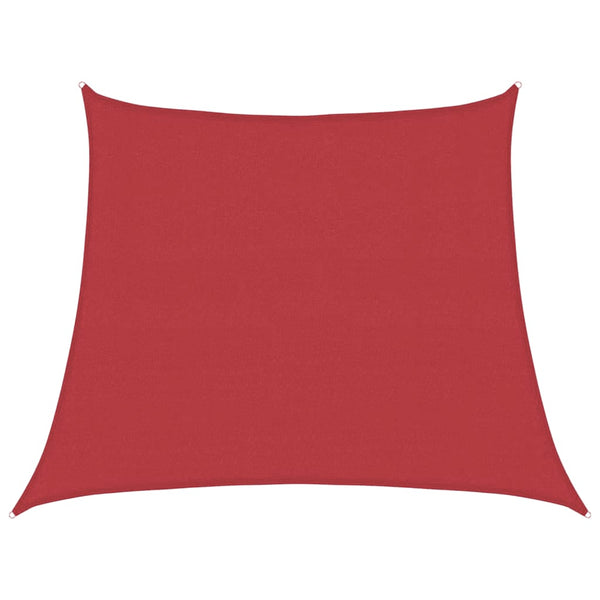 Sonnensegel 160 g/m² Rot 3/4x3 m HDPE