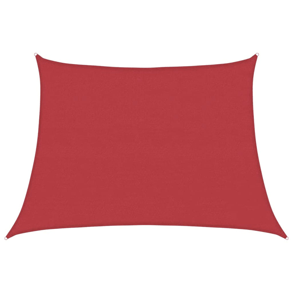 vidaXL Voile d'ombrage 160 g/m² rouge 4/5x3 m en PEHD