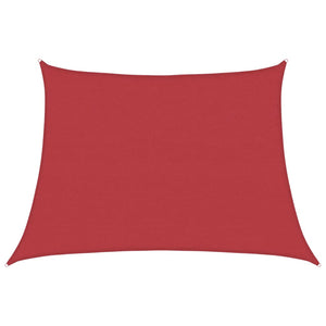 Sonnensegel 160 g/m² Rot 4/5x3 m HDPE