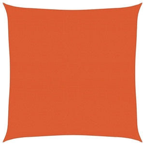 Sonnensegel 160 g/m² Quadratisch Orange 7x7 m HDPE
