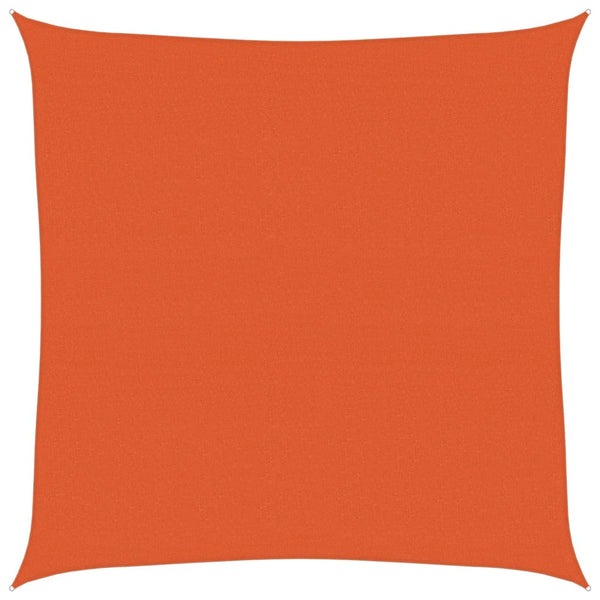 Sonnensegel 160 g/m² Quadratisch Orange 7x7 m HDPE