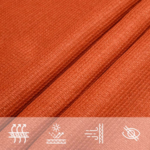 Sonnensegel 160 g/m² Quadratisch Orange 7x7 m HDPE