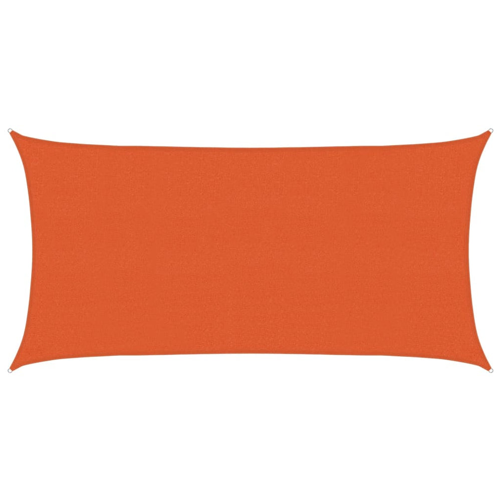 vidaXL Voile d'ombrage 160 g/m² orange 2x4 m HDPE