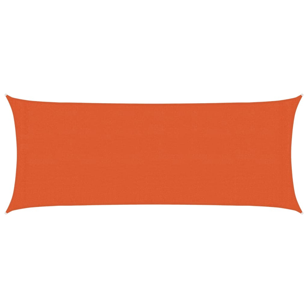 vidaXL Voile d'ombrage 160 g/m² orange 2x5 m HDPE
