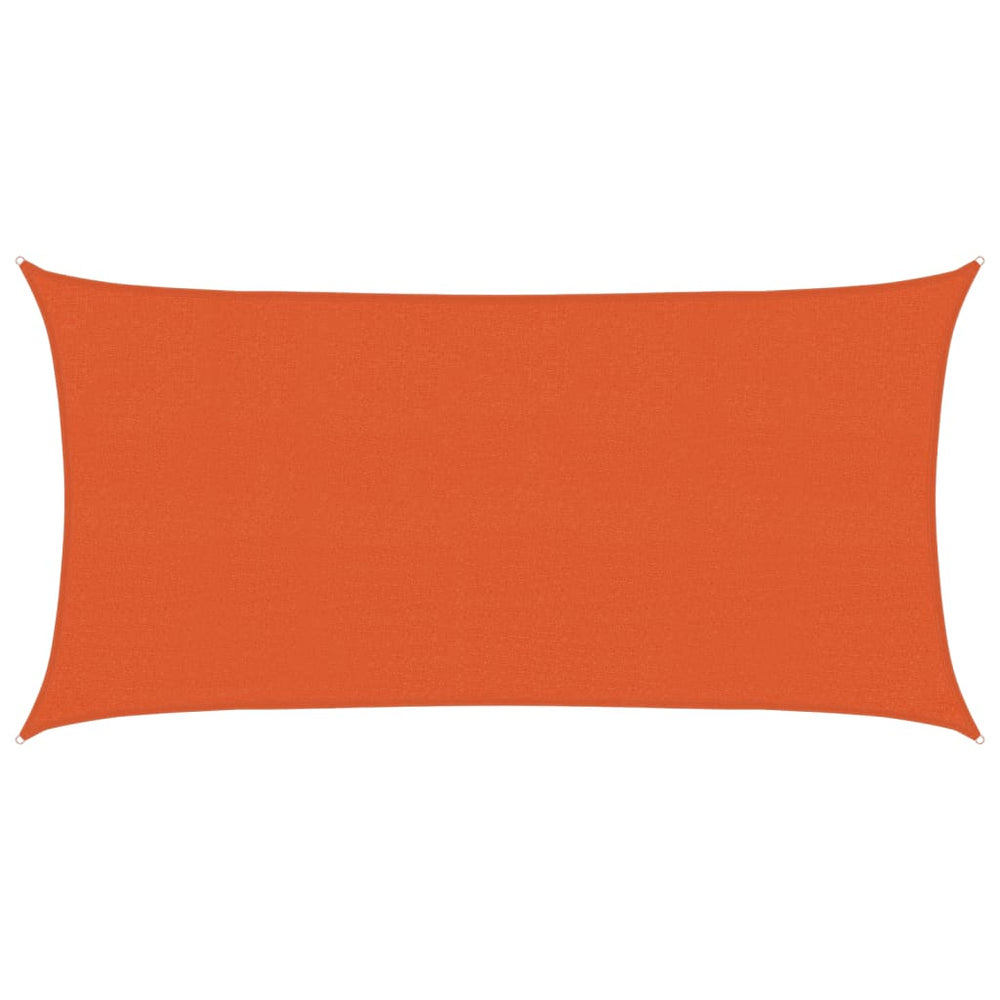 vidaXL Voile d'ombrage 160 g/m² orange 2,5x4,5 m HDPE