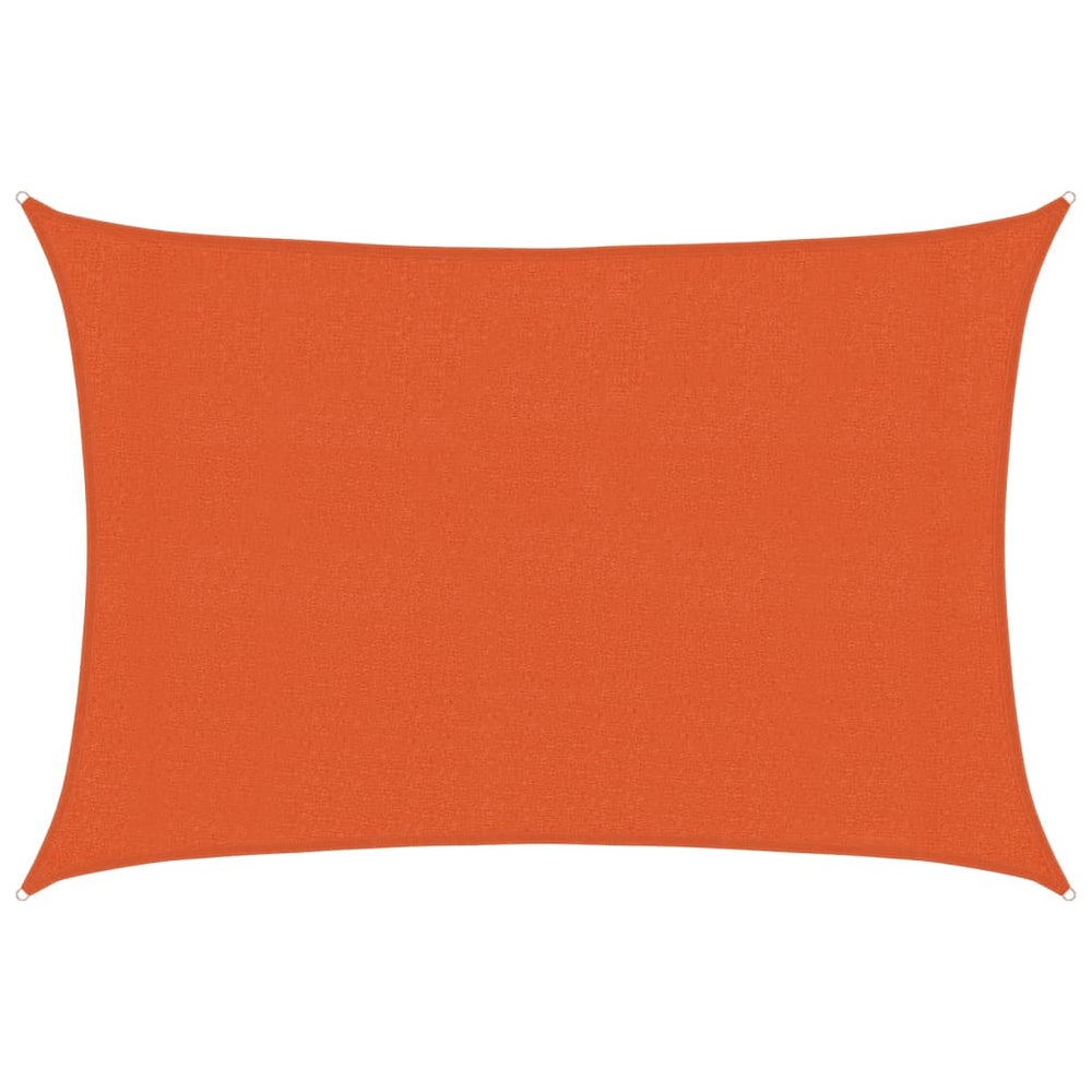 vidaXL Voile d'ombrage rectangulaire 160 g/m² orange 3x5 m en HDPE